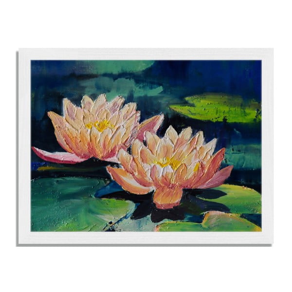 Tablou înrămat Liv Corday Asian Lillies, 30 x 40 cm