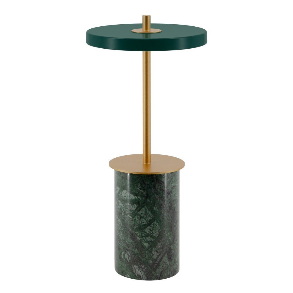 Veioză verde LED cu intensitate reglabilă din marmură cu abajur din metal (înălțime 255 cm) Asteria Move Mini – UMAGE