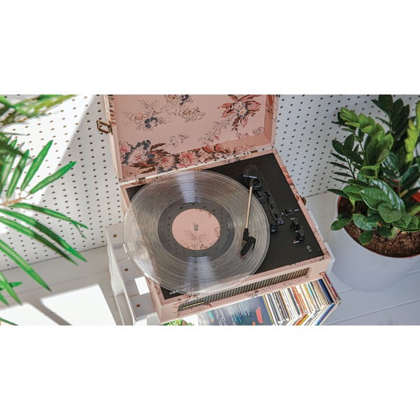Gramofon Crosley Voyager Floral, roz-image-1