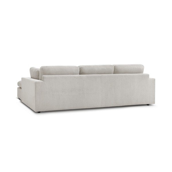 Colțar bej cu tapițerie din catifea reiată Belair – Bobochic Paris-image-4