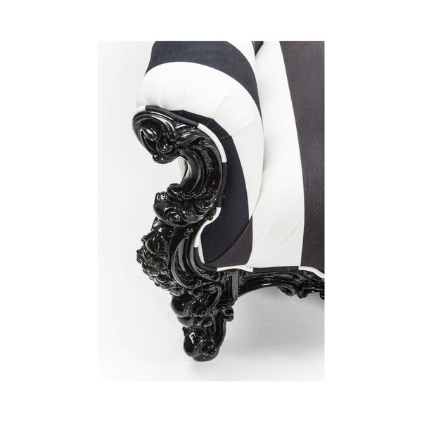 Fotoliu Kare Design Mink, alb-negru-image-2