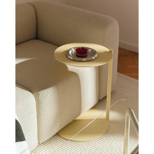 Măsuță auxiliară rotundă din oțel 41x40 cm Ande – noo.ma-image-1