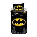 Lenjerie de pat pentru copii din bumbac pentru pat de o persoană 140x200 cm Batman "The Emblem" – Jerry Fabrics