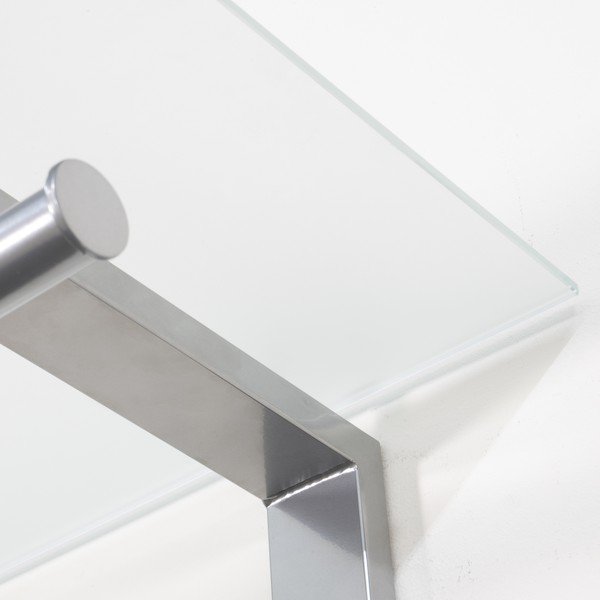 Cuier de perete argintiu cu raft din metal 80 cm Dutch – Spinder Design-image-2