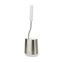 Perie de WC argintie din oțel inoxidabil Flex – Joseph Joseph