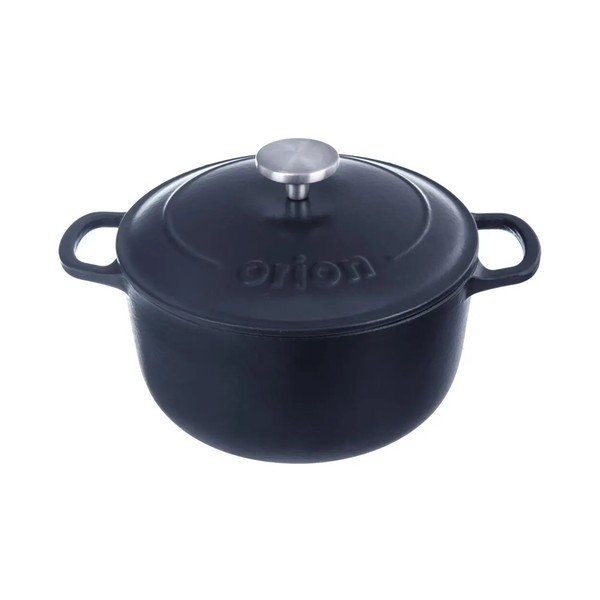 Oală cu capac din fontă 5,2 l adecvată pentru plita cu inducție LITINA SMALT – Orion