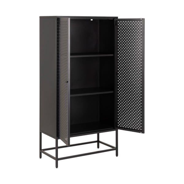 Șifonier negru din metal 80x160 cm Newcastle – Actona-image-3