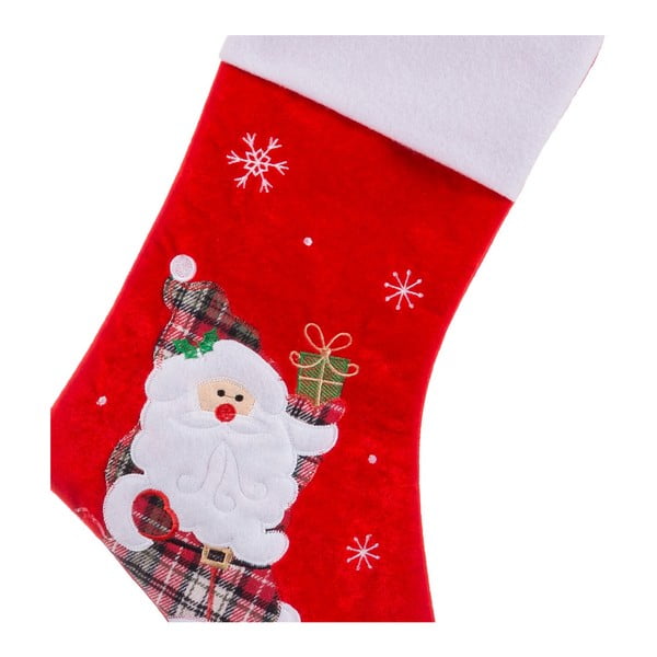 Decorațiune ciorap de Crăciun din material textil Santa – Casa Selección-image-1