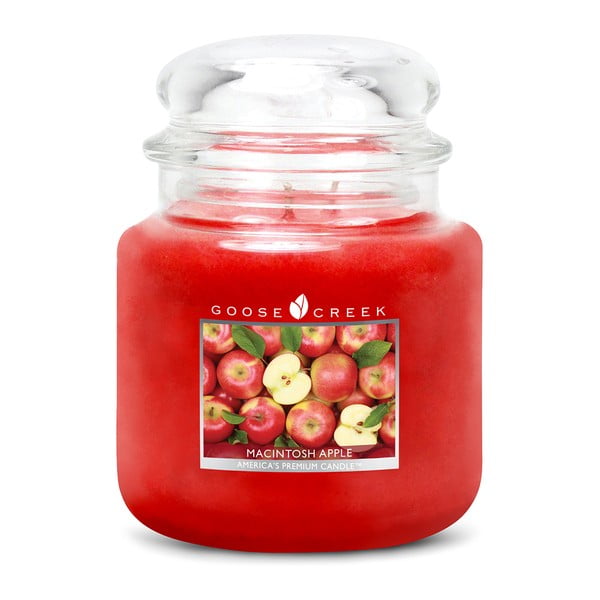 Lumânare parfumată în recipient de sticlă Goose Creek Red Apple, 75 ore de ardere