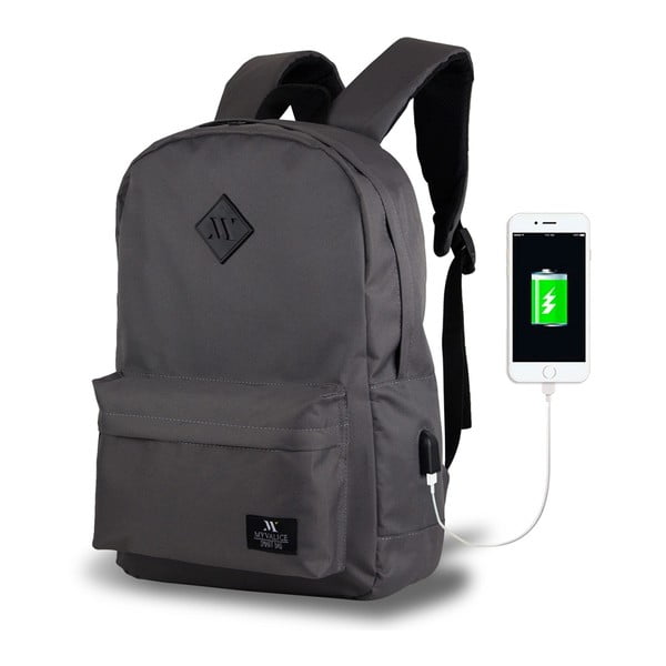 Rucsac cu port USB My Valice SPECTA Smart Bag, gri