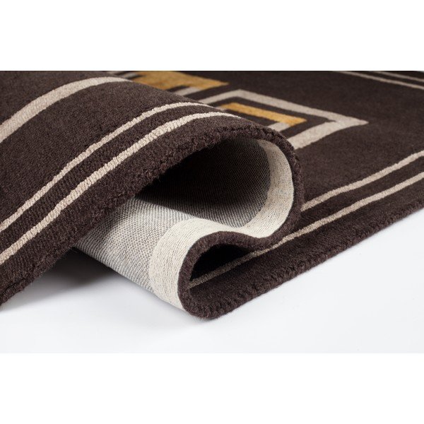 Covor țesut manual Flair Rugs Moderne Lifestyle, 200 x 290 cm, maro-image-4