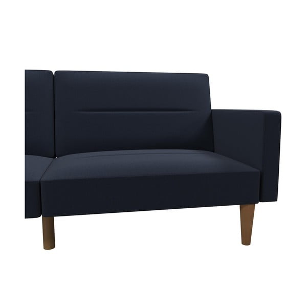 Canapea extensibilă Mainstays, albastru închis-image-4