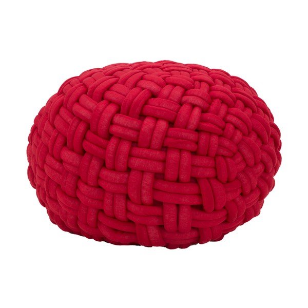 Puf Mauro Ferretti Rope, ø 50 cm, roșu vișiniu-image-3