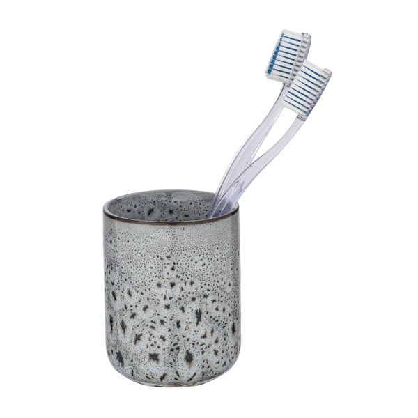 Suport din ceramică pentru periuțe de dinți Wenko Oviedo, gri-image-2