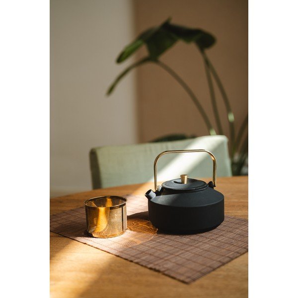 Ceainic negru cu filtru din fontă 1 l Shangdong – Bredemeijer-image-1