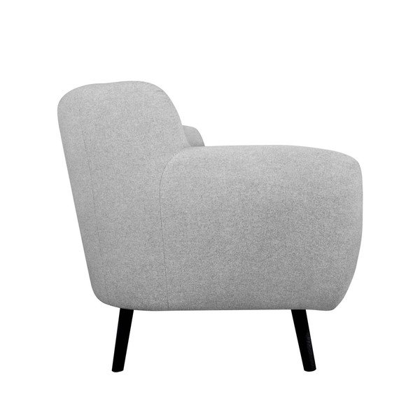 Canapea cu 2 locuri Kooko Home Rock, gri deschis -image-4