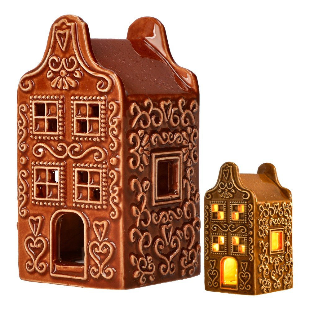 Decorațiune luminoasă de Crăciun maro cu baterii Vinterby – Dakls