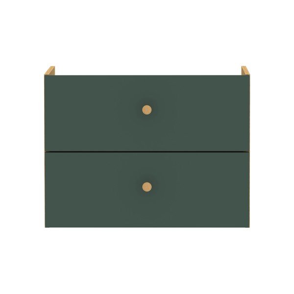 Modul cu sertare pentru sistem de rafturi modulare verde 43x33 cm Z Cube - Tenzo-image-2