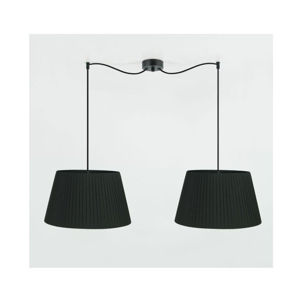Lustră dublă fără abajur Sotto Luce Bi Kage, negru-image-3