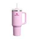 Termos roz cu pai din oțel inoxidabil 1,18 l Quencher H2.0 FlowState Tumbler Cherry Blossom – Stanley