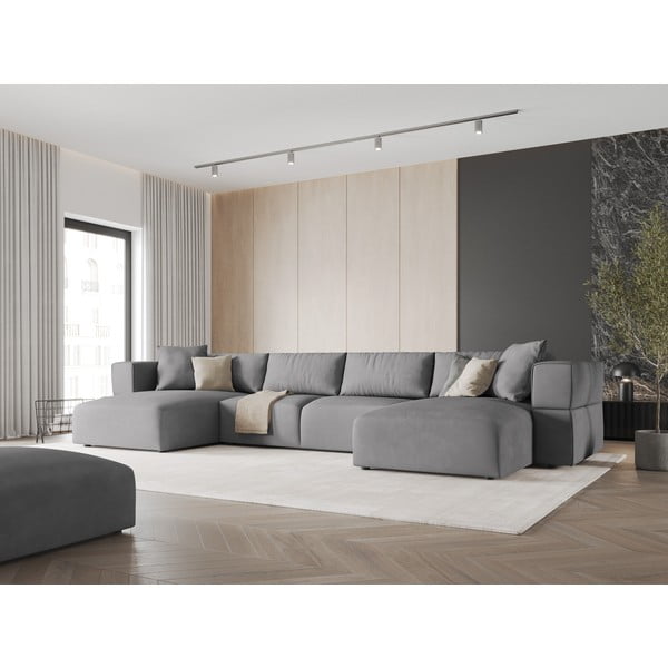 Colțar gri deschis (în formă de "U") Esther – Milo Casa-image-1