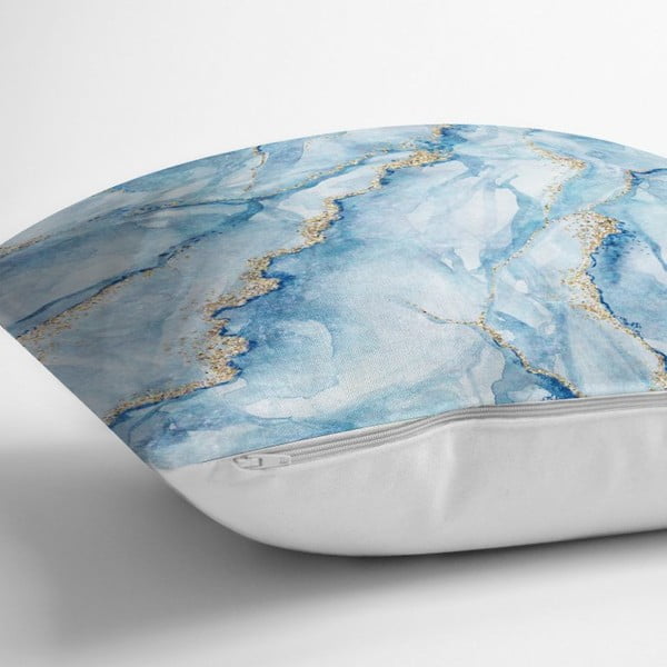 Față de pernă Minimalist Cushion Covers Aquatic Marble, 45 x 45 cm-image-1