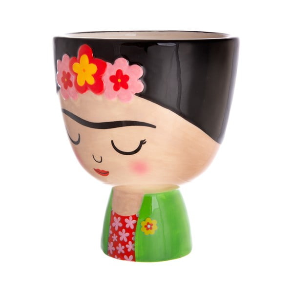 Ghiveci decorativ din piatră pictată manual ø 12 cm Frida – Sass & Belle-image-1