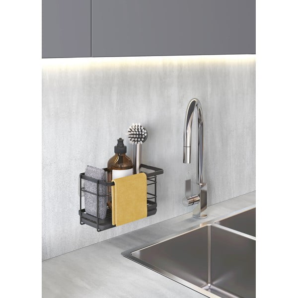 Suport pentru accesorii de spălat autoadeziv din metal Tokyo Lava – Metaltex-image-4