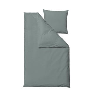 Lenjerie de pat din bumbac organic Södahl organic Wave, 140 x 200 cm, verde