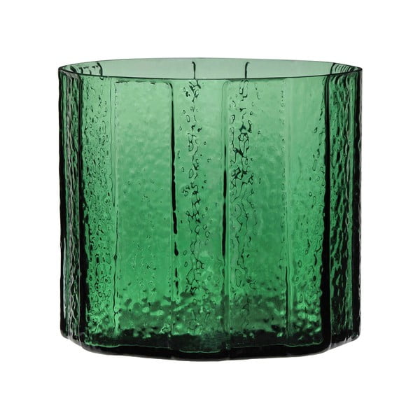 Vază handmade din sticlă Emerald – Hübsch