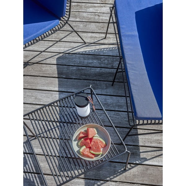 Bancă de grădină neagră din metal String – Hübsch-image-4