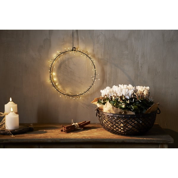 Decorațiune luminoasă neagră ø 30 cm  de  Crăciun Nike – Star Trading-image-2