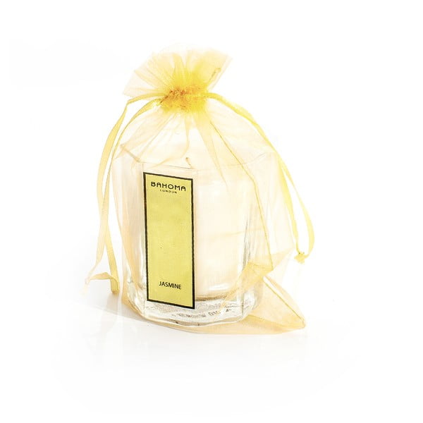 Lumânare parfumată cu aromă de flori și condimente Bahoma London Octagonal Cangle in Organza Bag