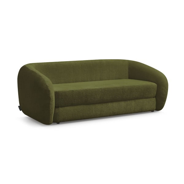 Canapea verde extensibilă cu tapițerie din chenille 228 cm Neyo – Bobochic Paris-image-3