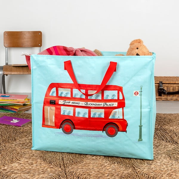 Cutie de depozitare pentru haine din plastic reciclat 58x28x48 cm Routemaster Bus – Rex London-image-1