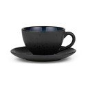 Ceașcă neagră/albastră pentru cappuccino din ceramică 240 ml Gastro Dark Blue/Black – Bitz