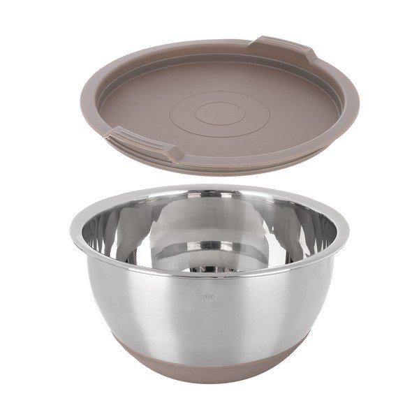 Bol argintiu din oțel inoxidabil ø 16 cm Beige – Orion-image-1