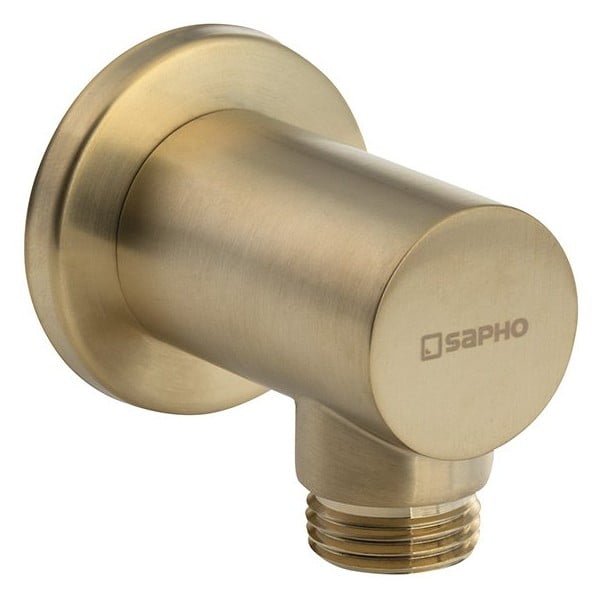 Componentă de conectare pentru duș aurie din alamă ø 6 cm – Sapho
