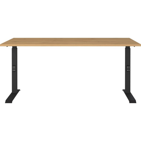 Birou reglabil cu blat cu aspect de lemn de stejar 80x160 cm Agenda – Germania-image-2