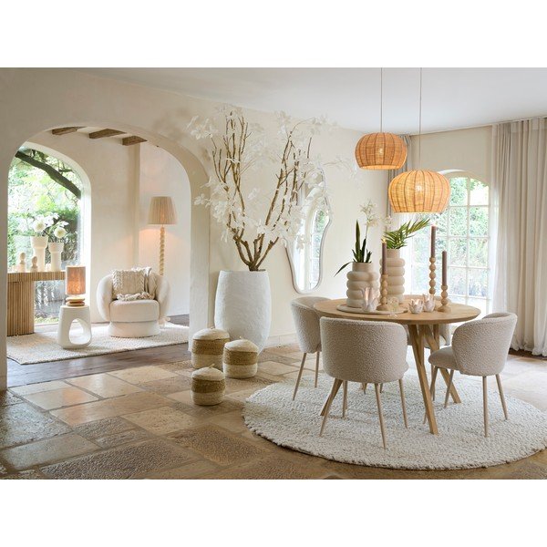 Masă de dining rotundă din lemn de mango ø 120 cm Quenza – Light & Living-image-2