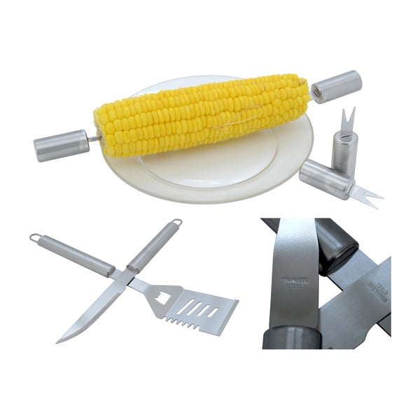 Set 30 ustensile de grătar, cu servietă  Alu - Cattara -image-2