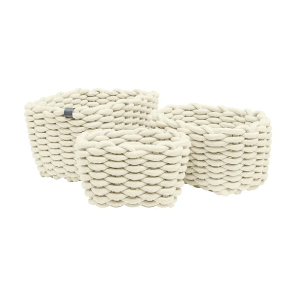 Coșuri de depozitare 3 buc. din material textil 30x25x19 cm Tom Tailor – Wenko