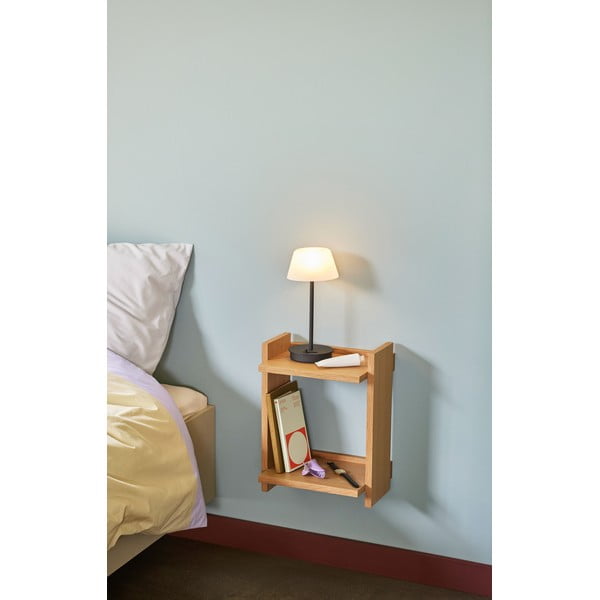 Raft în culoare naturală etajat cu aspect de lemn de stejar 34 cm Forma – Hübsch-image-1