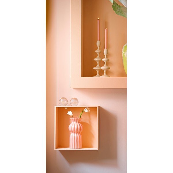 Vază roz din sticlă (înălțime 28 cm) Terento – Light & Living-image-1