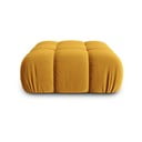 Taburet modular galben cu tapițerie din catifea Bellis – Micadoni Home