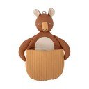 Coș de jucării pentru copii maro din material textil 46x7,5x33 cm Toto – Bloomingville Mini