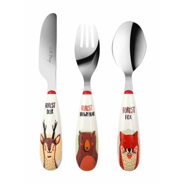 Set 3 tacâmuri pentru copii Vialli Design Forest