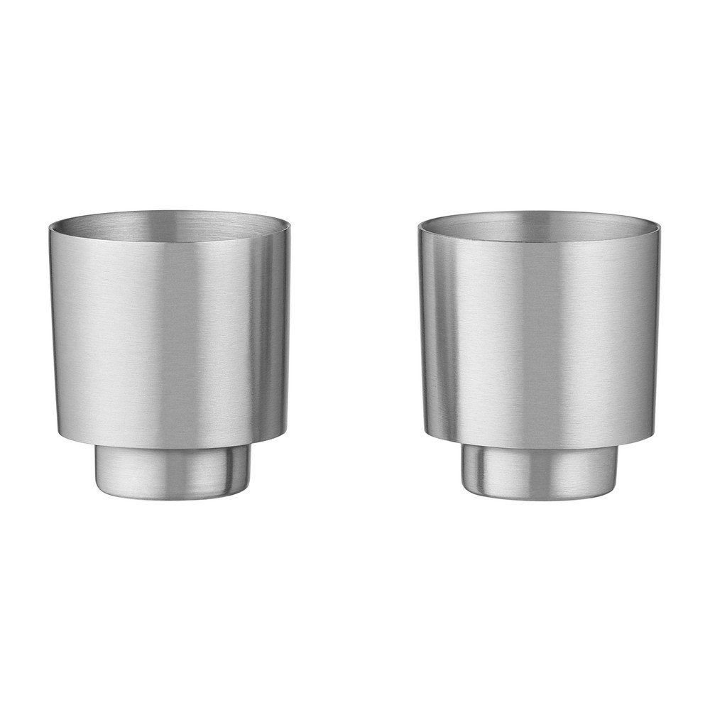 Cesti argintii 2 buc. pentru espresso/cu perete dublu din otel inoxidabil Makoto Steel – Blomus