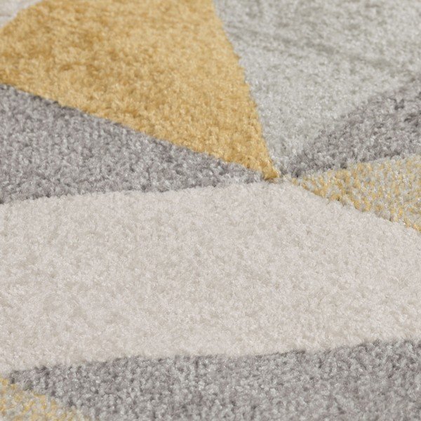 Covor Flair Rugs Urban Triangle, 133 x 185 cm, gri - galben-image-1