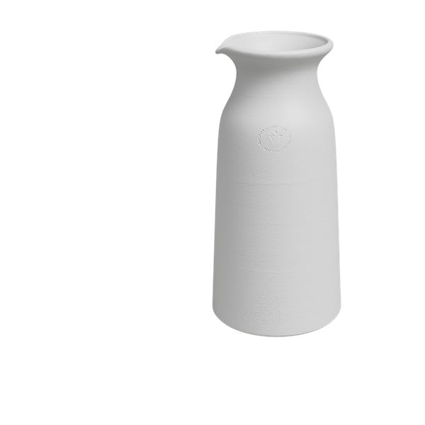 Vază albă din ceramică lucrată manual (înălțime 30 cm) Bia – Artevasi